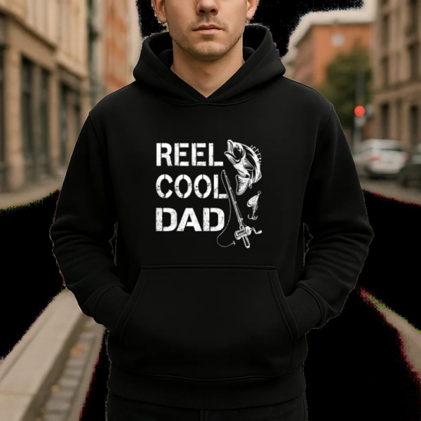 Reel Cool Dad Fishing Daddy Hoodie - Image 4