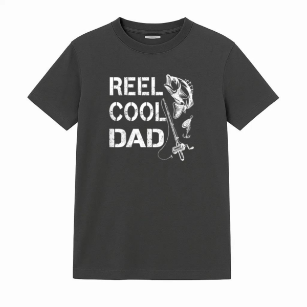 Reel Cool Dad Fishing Daddy T-Shirt