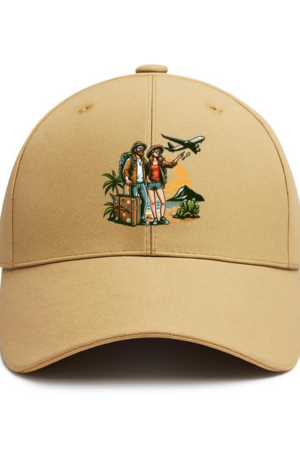Serene Bold Camping Travelling Cotton Baseball Hat