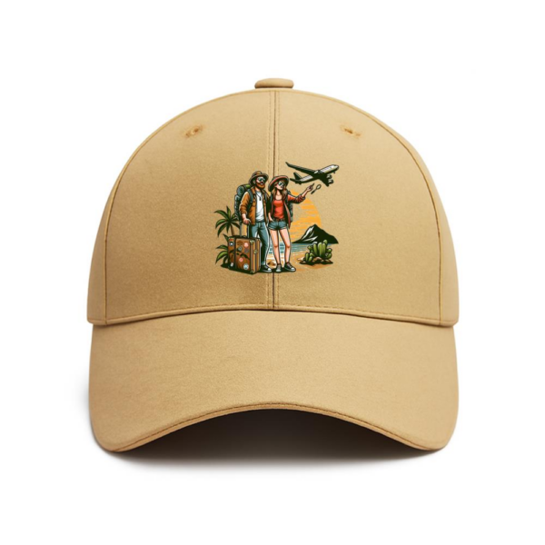 Serene Bold Camping Travelling Cotton Baseball Hat