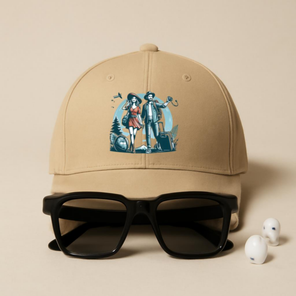 Serene Elegant Camping Travelling Cotton Baseball Hat - Image 4