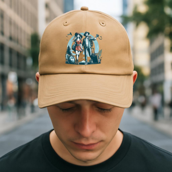Serene Elegant Camping Travelling Cotton Baseball Hat - Image 2