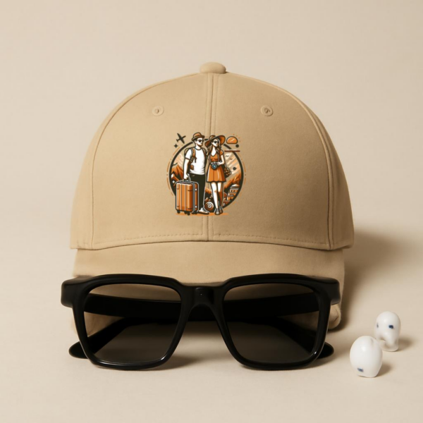 Shine Blissful Camping Travelling Cotton Baseball Hat - Image 4