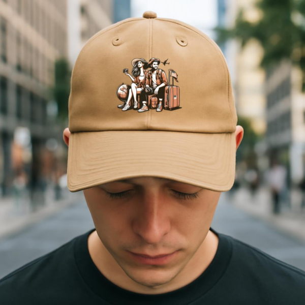 Smile Splendid Camping Travelling Cotton Baseball Hat - Image 2