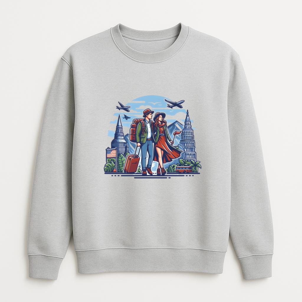 Glow Peaceful Travelling Camping Sweatshirt