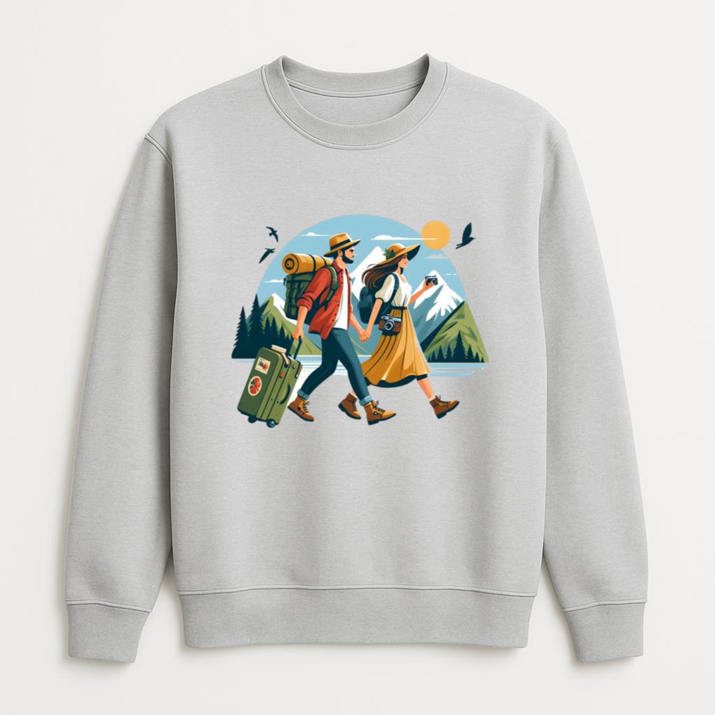 Happy Bright Camping Travelling Sweatshirt