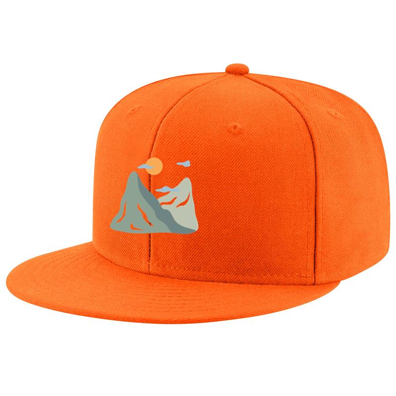 Mountain Landscape With Sunset Cap