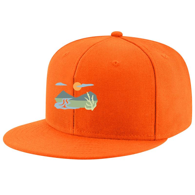 Mountain Landscape With Sunset Design Cap