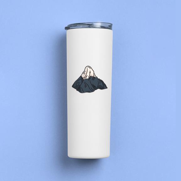 Mountain Snowcap Iconic Illustration Tumbler