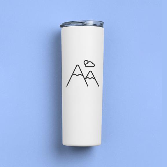 Mountains Stroke Icon Tumbler