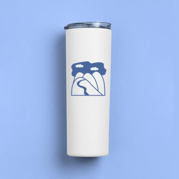 Nature Scenery Hills Cut Out Tumbler