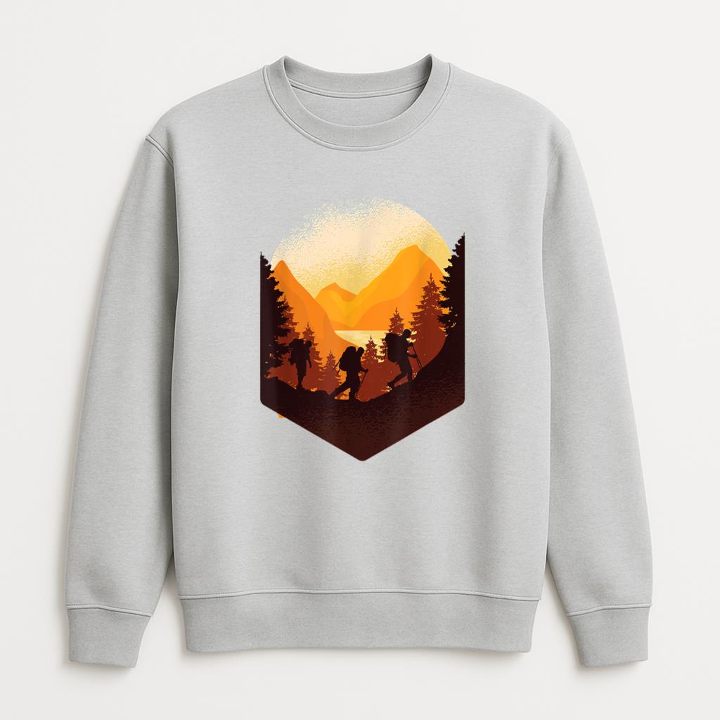 Traveling While Hiking Camping Sweatshirt