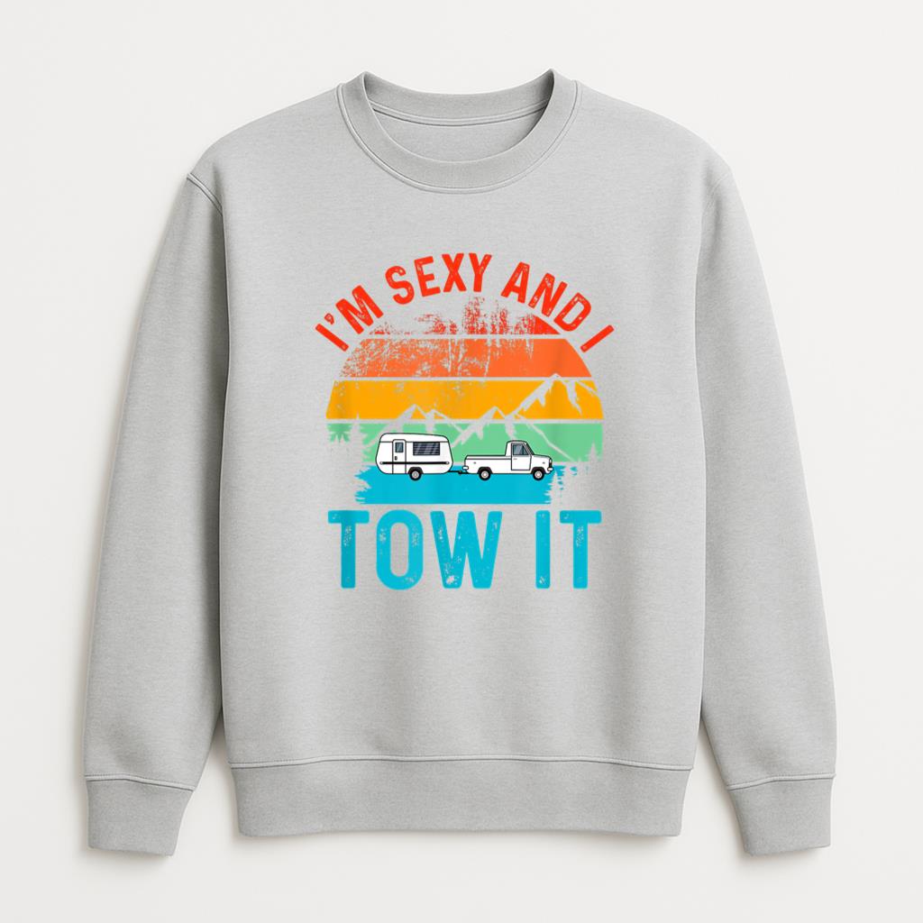 Vintage Caravan Camping RV Sweatshirt