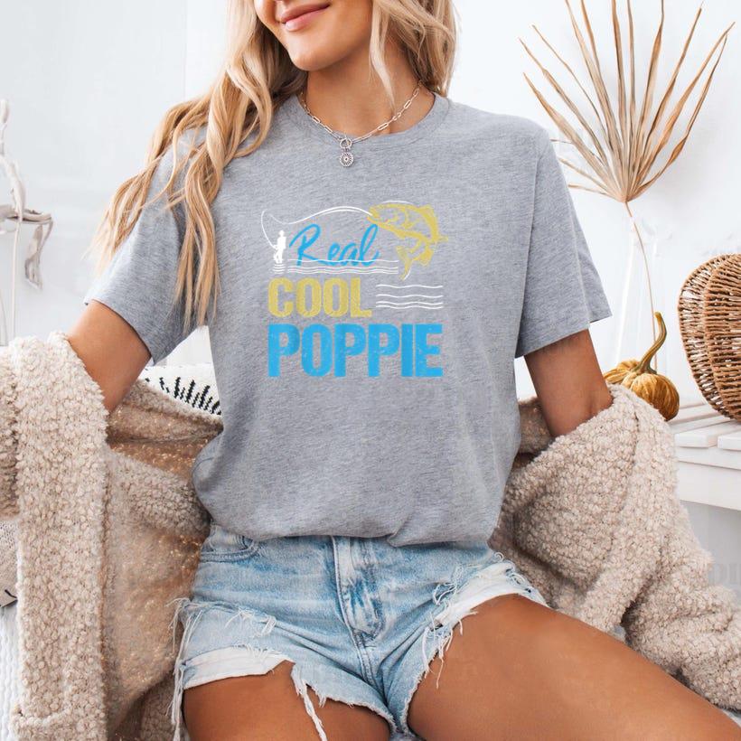 Vintage Reel Cool Poppie Fishing T-Shirt