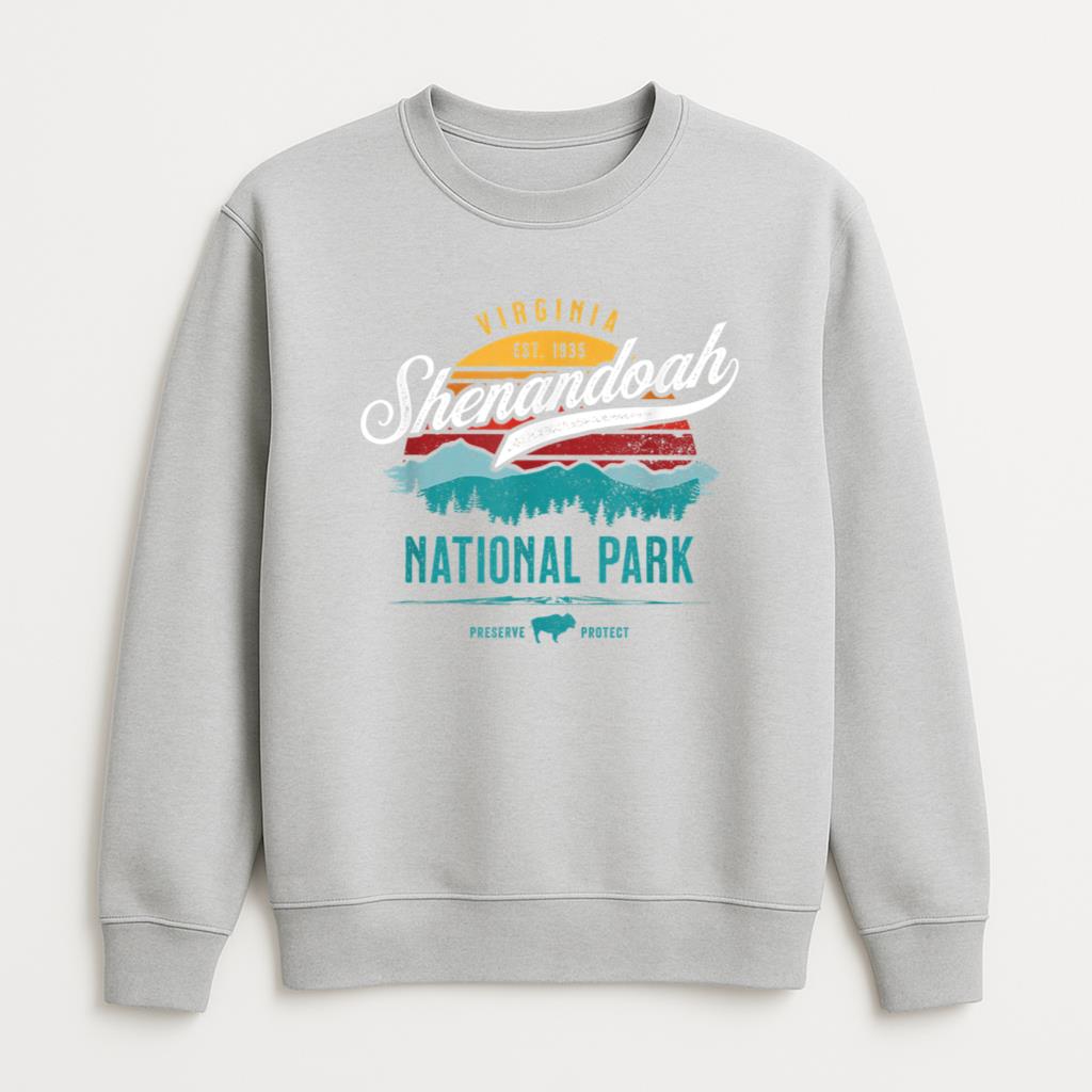 Vintage Shenandoah National Park Retro Hiking Camping Sweatshirt