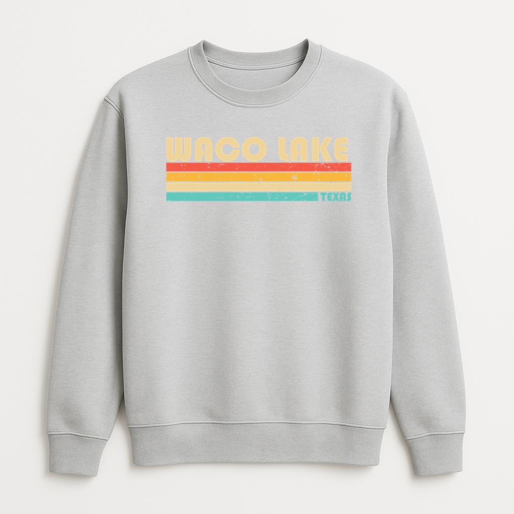 Waco Lake Fishing Camping Sweatshirt